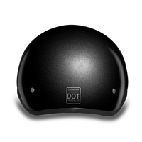D.O.T. DAYTONA SKULL CAP- GUN METAL GREY METALLIC