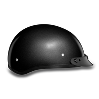 D.O.T. DAYTONA SKULL CAP- GUN METAL GREY METALLIC
