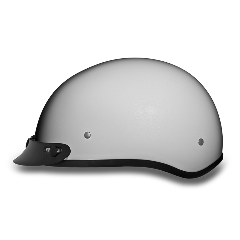 buy white icon helmet skulls D.O.T. DAYTONA SKULL CAP- PEARL WHITE – Bikers Gear Online