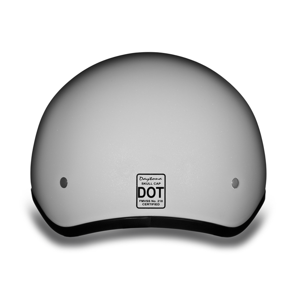 D.O.T. DAYTONA SKULL CAP- PEARL WHITE