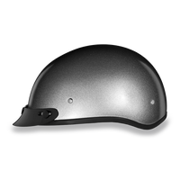 D.O.T. DAYTONA SKULL CAP- SILVER METALLIC