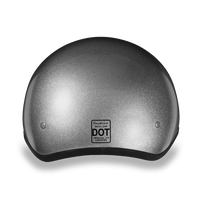 D.O.T. DAYTONA SKULL CAP- SILVER METALLIC