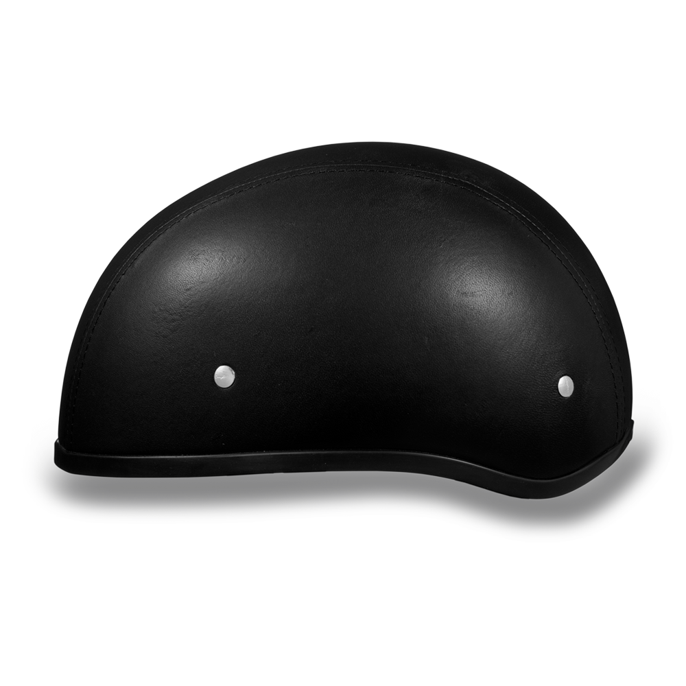 DAYTONA HELMETS D.O.T. DAYTONA SKULL CAP W/O VISOR LEATHER COVERED