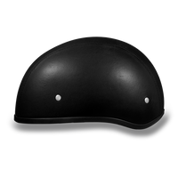 DAYTONA HELMETS D.O.T. DAYTONA SKULL CAP W/O VISOR LEATHER COVERED