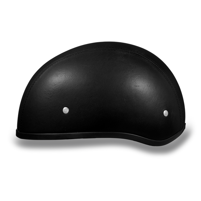 DAYTONA HELMETS D.O.T. DAYTONA SKULL CAP W/O VISOR LEATHER COVERED