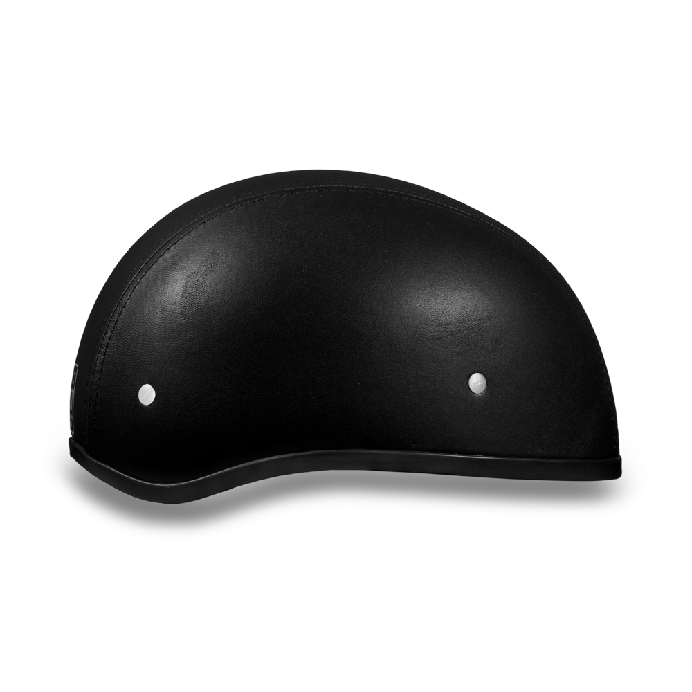 DAYTONA HELMETS D.O.T. DAYTONA SKULL CAP W/O VISOR LEATHER COVERED