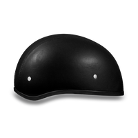 DAYTONA HELMETS D.O.T. DAYTONA SKULL CAP W/O VISOR LEATHER COVERED