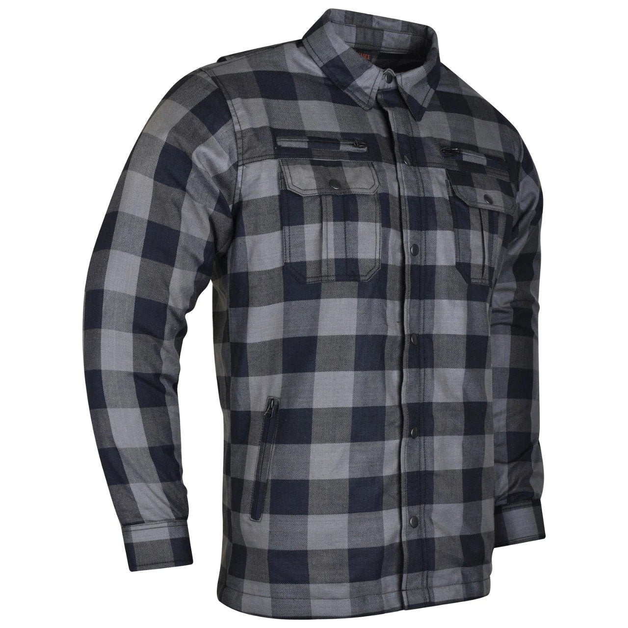 Men's Riding Flannel Shirts W/ Waterproof Zippers & Optional C.E.