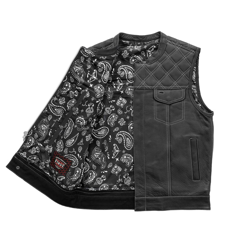 Men's Flannel Paisley Vest