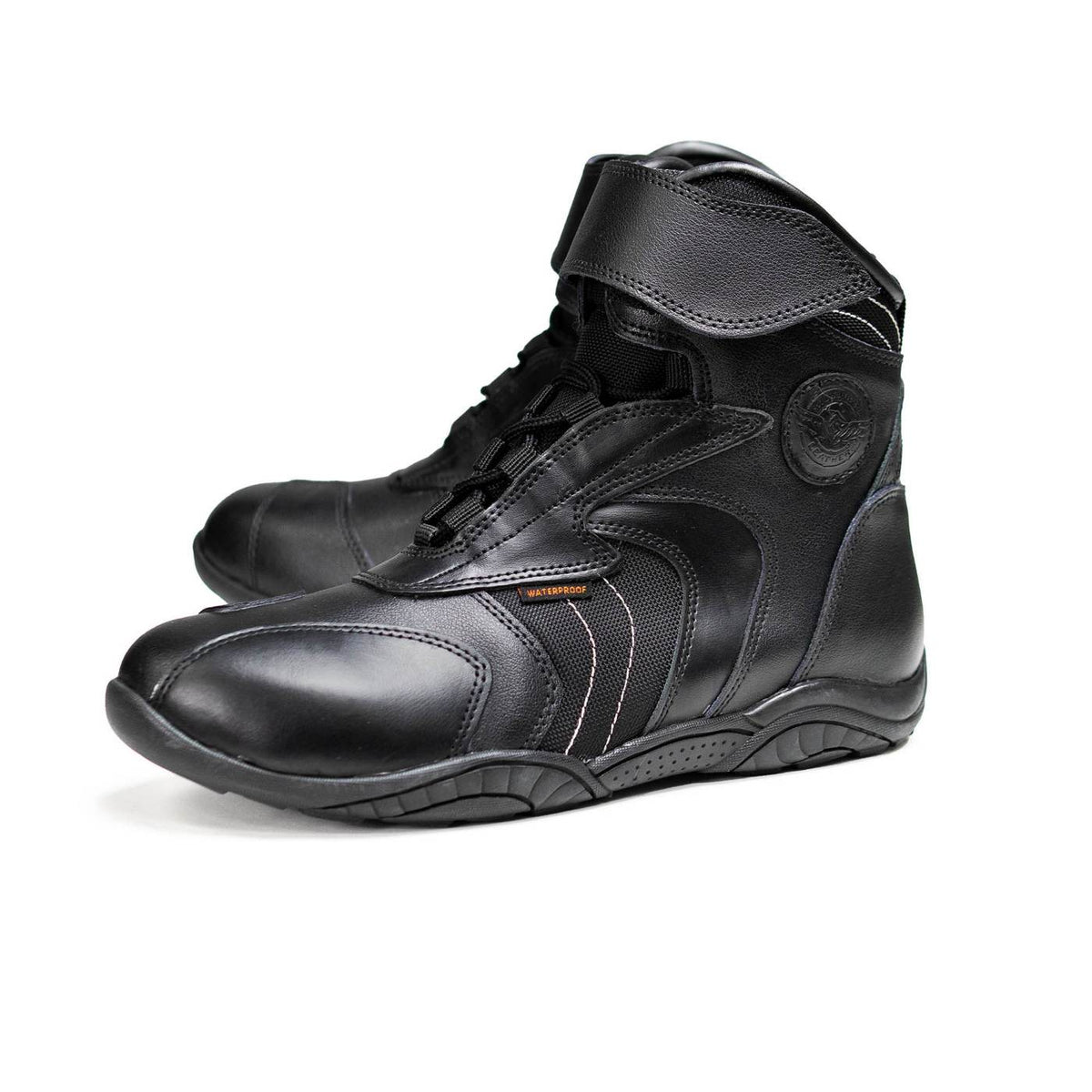 Milwaukee Leather Troop Sport Men's Waterproof Motorcycle Boots Black