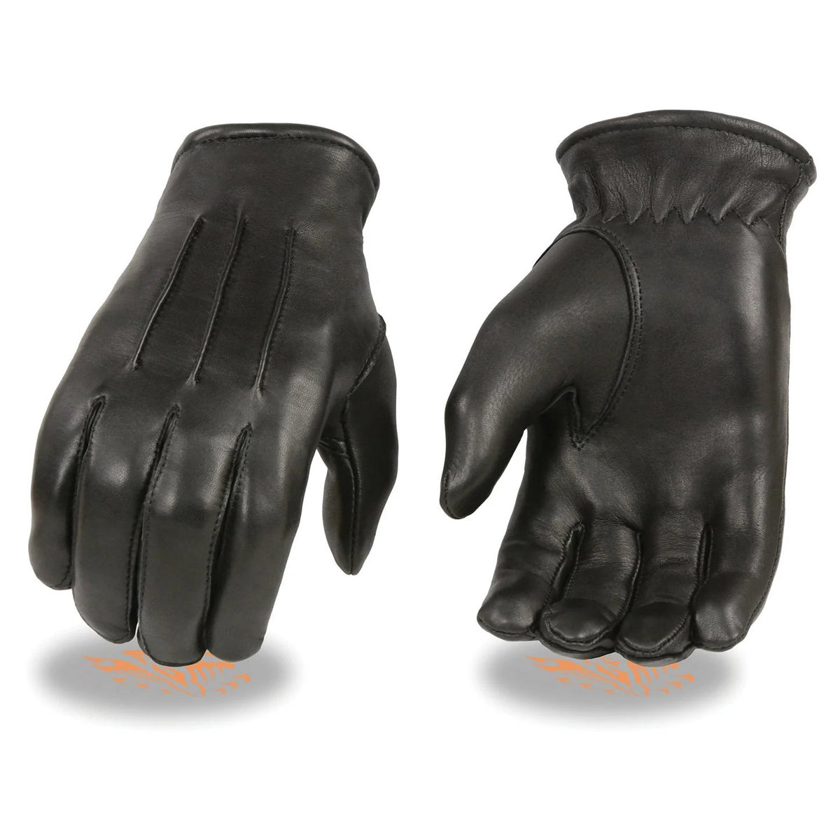 Men's Black Welted Deerskin Leather Thermal Lined Gloves