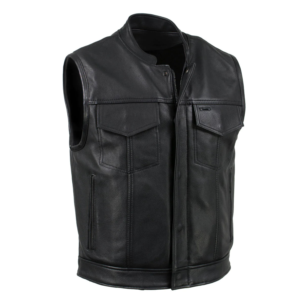 Heavy duty leather vest online