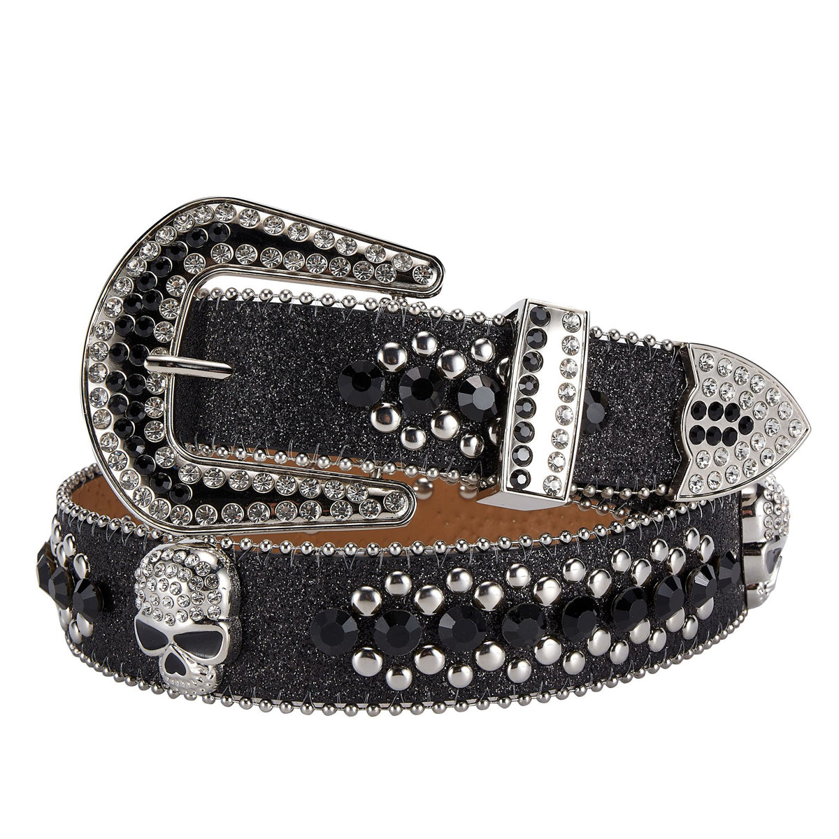 【Lサイズ】FUTURE ARCHIVE RHINE STONE BELT Premium Strap Men Women Western Fashion Bling Bling