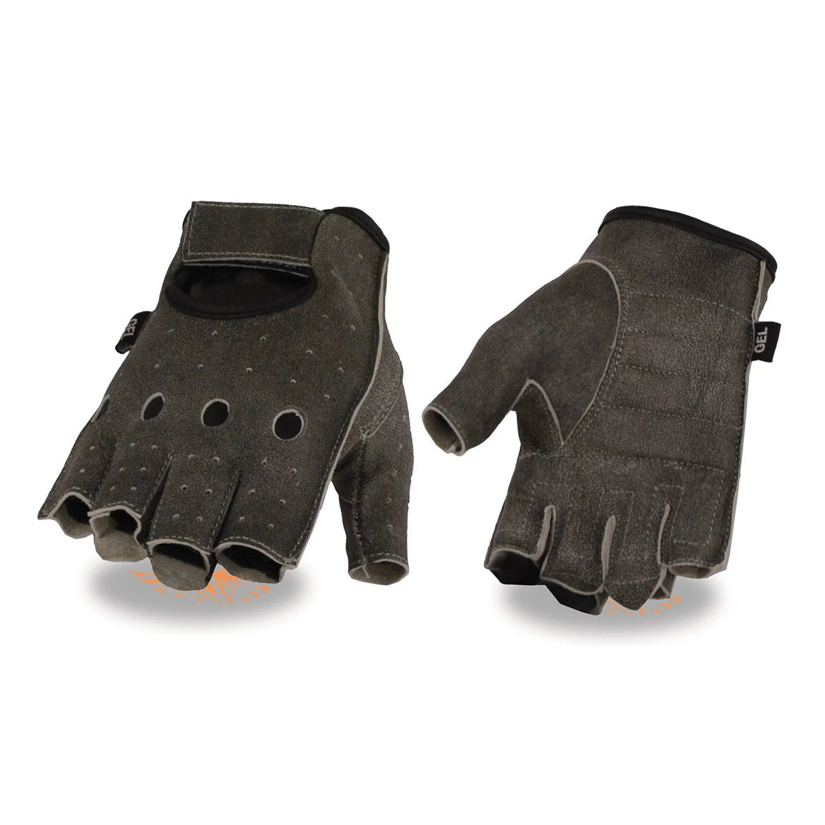 Padded fingerless motorcycle store gloves