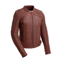 Jada - Women's Perforated Leather Motorcycle Jacket