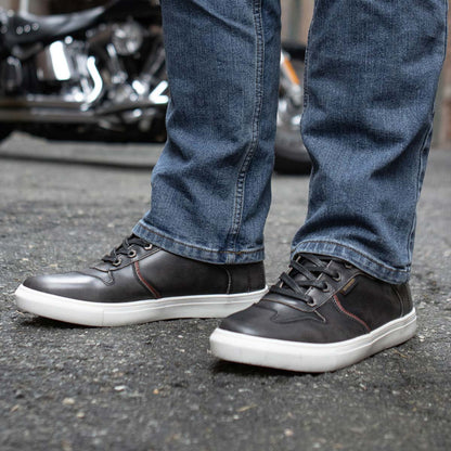 MBM9152 High-Top Biker Riding Shoes Waterproof Black