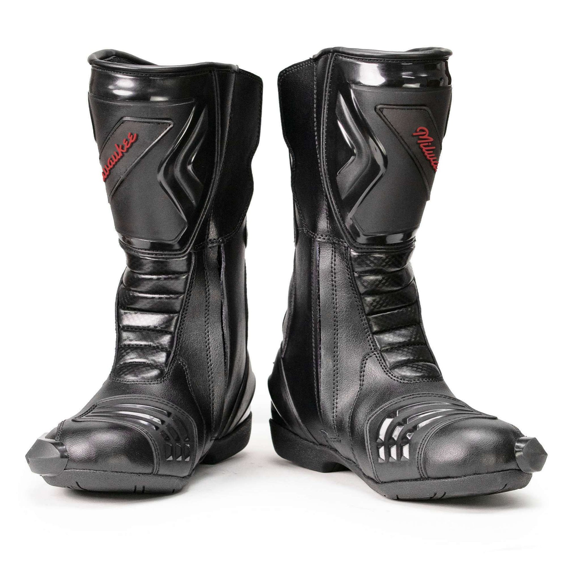 Type-R Waterproof Leather Riding Boots Black