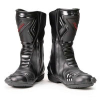 Type-R Waterproof Leather Riding Boots Black