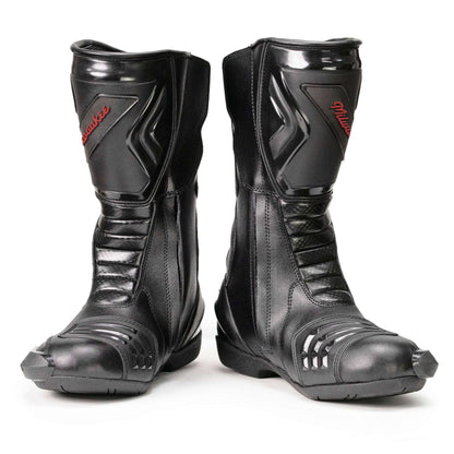 Type-R Waterproof Leather Riding Boots Black