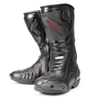 Type-R Waterproof Leather Riding Boots Black