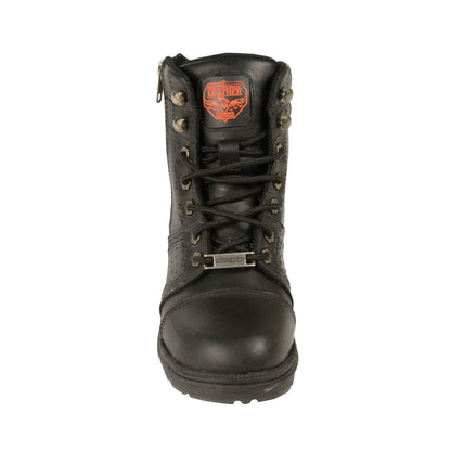 LADIES MOTORCYCLE LACE TO TOE BOOT