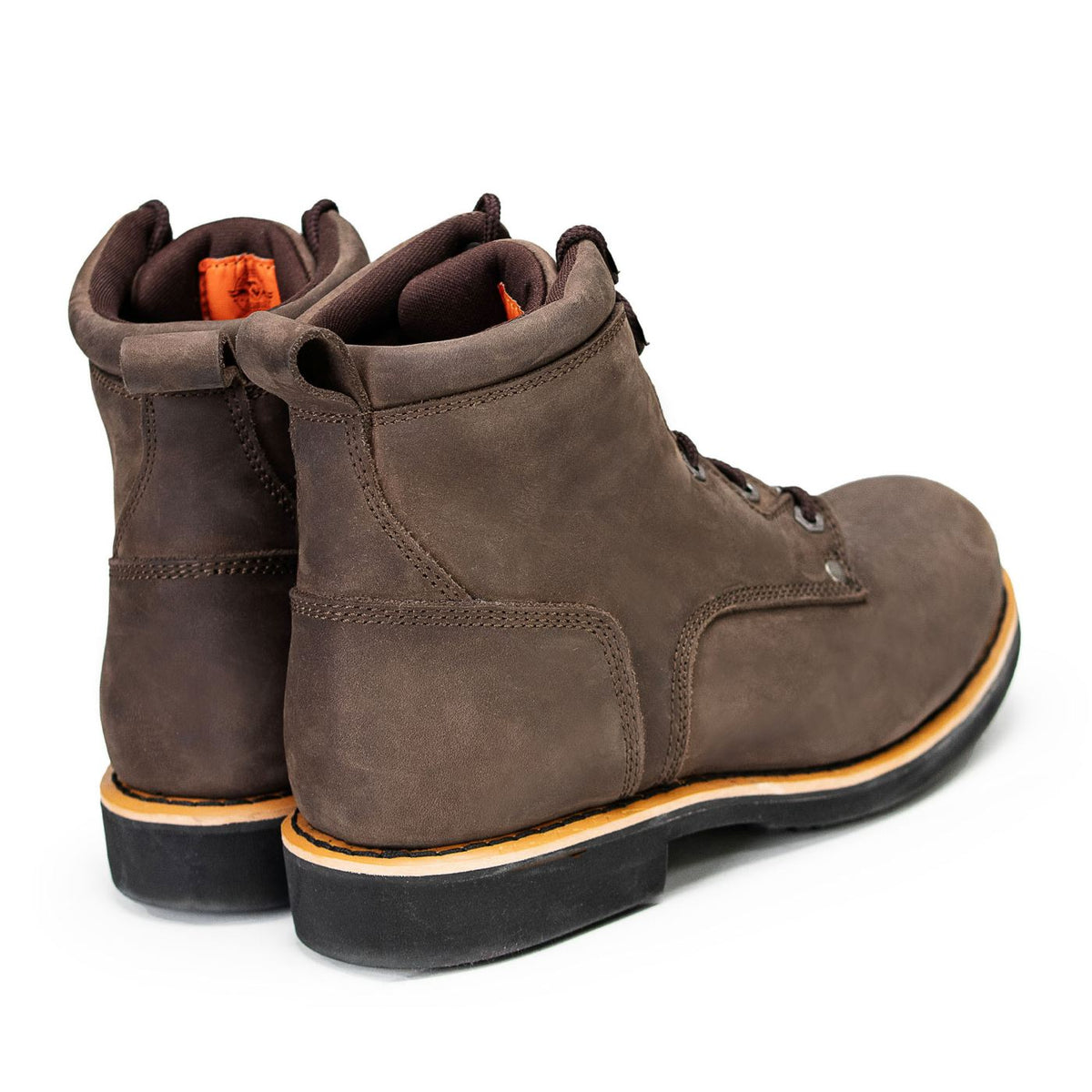 6-Inch Logger Motorcycle Boots, Dark Brown Leather, Lace-Up, Men's