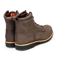 6-Inch Logger Motorcycle Boots, Dark Brown Leather, Lace-Up, Men's