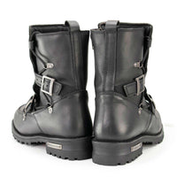 MBM9076 Tactical Logger Leather Boots with Buckle Enhancement Black