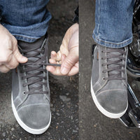 MBM9109 Street Riding Waterproof Shoes Suede Leather Reinforced Grey
