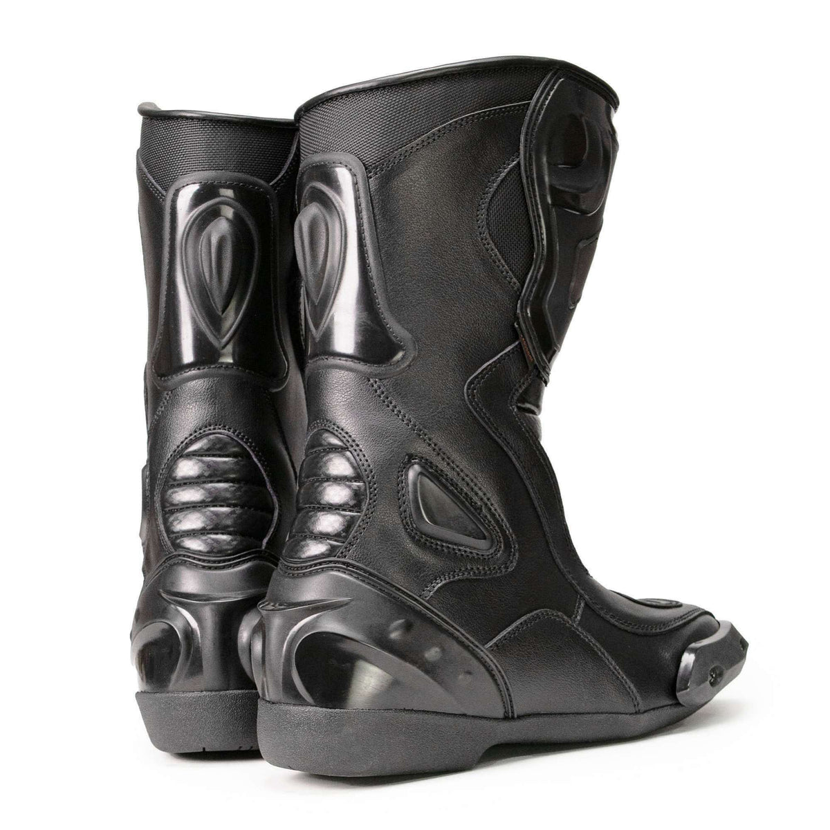Type-R Waterproof Leather Riding Boots Black