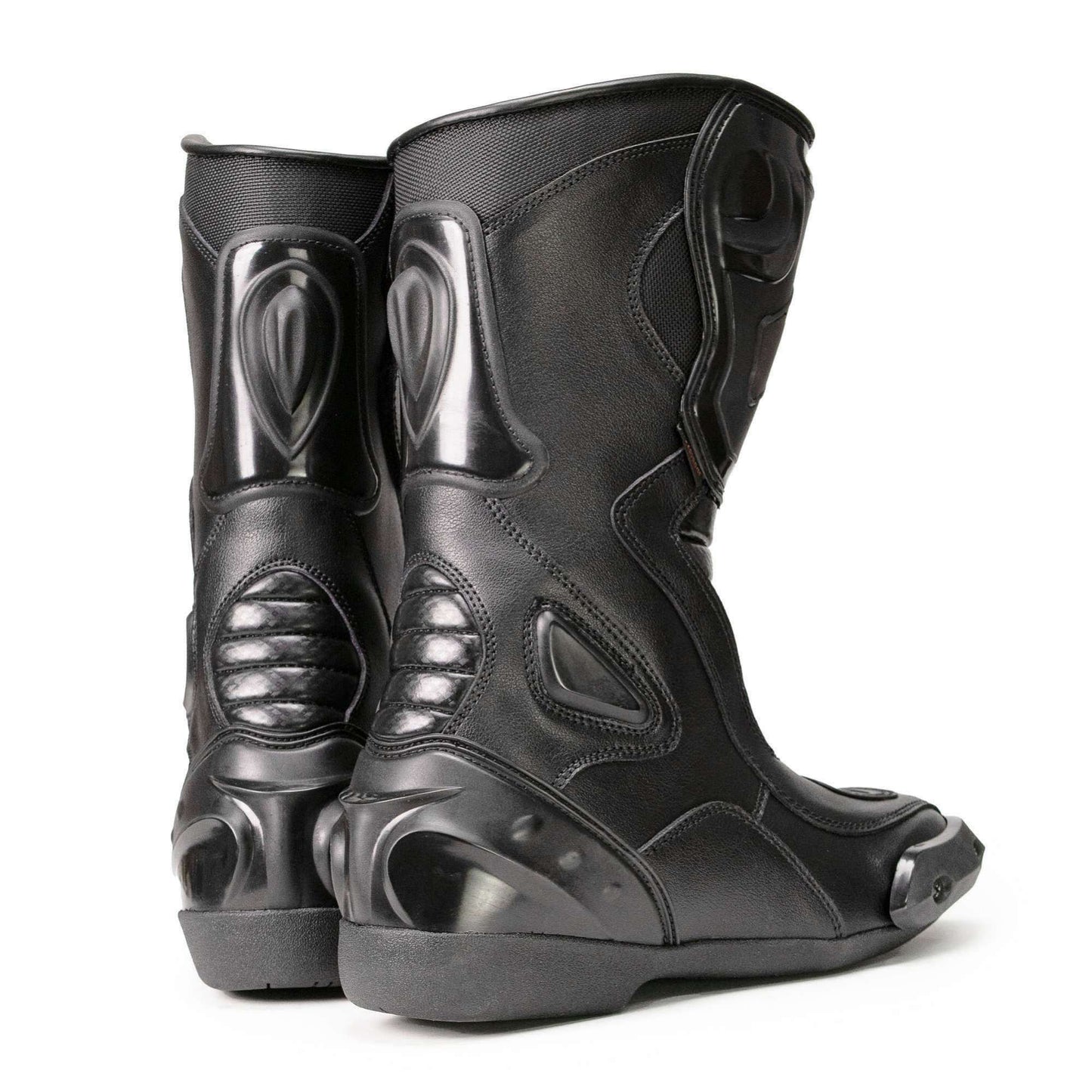 Type-R Waterproof Leather Riding Boots Black