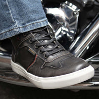 MBM9152 High-Top Biker Riding Shoes Waterproof Black