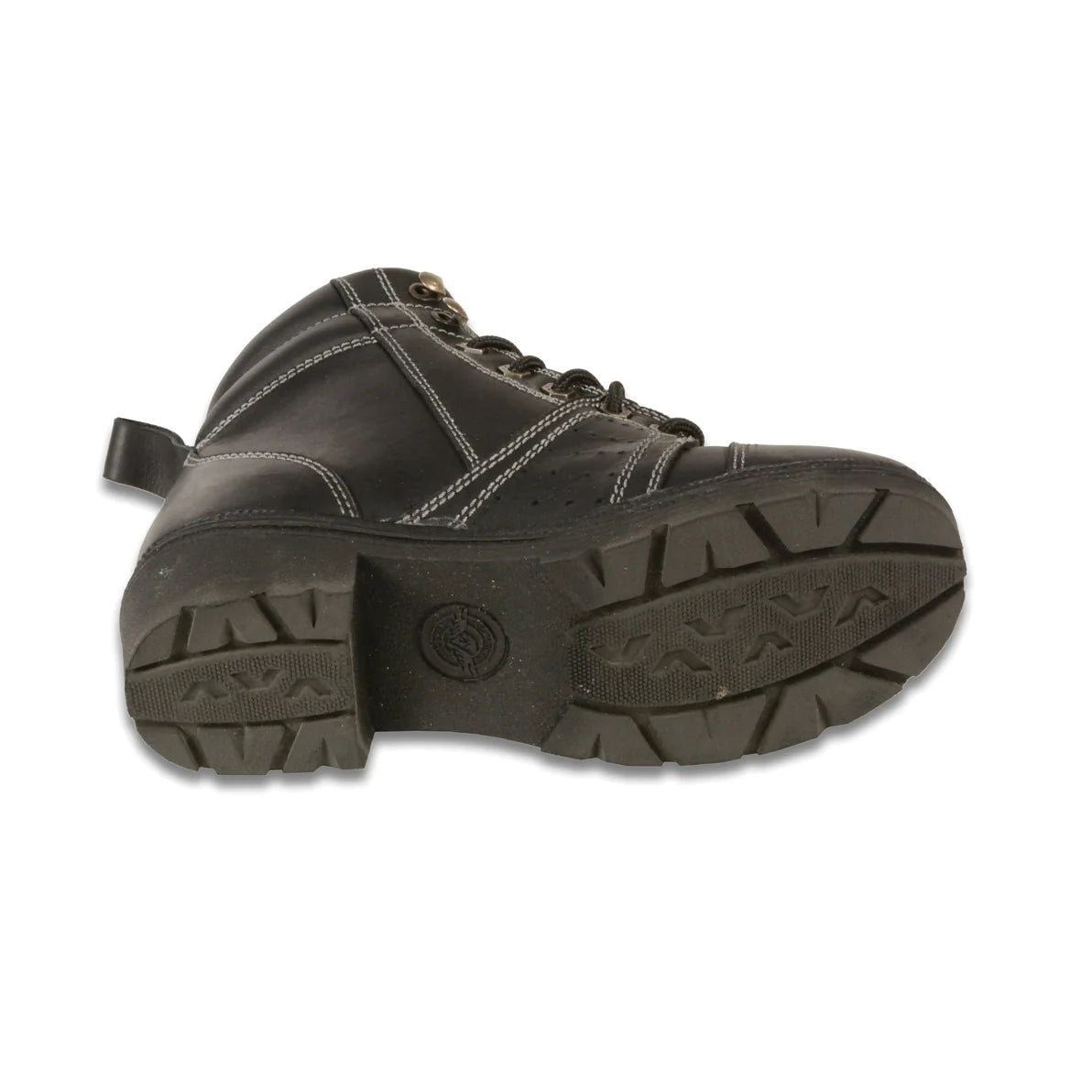 LADIES MOTORCYCLE LACE TO TOE BOOT
