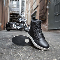 MBM9004WP Waterproof Motorcycle Riding Shoes Reinforced Leather Black