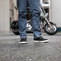 MBM9151 Waterproof Street Riding Shoes Suede Leather Reinforced Black