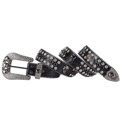 Premium Strap Men Women Western Fashion Bling Bling Rhinestones Crystal Diamond Belts
