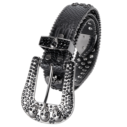 Premium Strap Men Women Western Fashion Bling Bling Rhinestones Crystal Diamond Belts