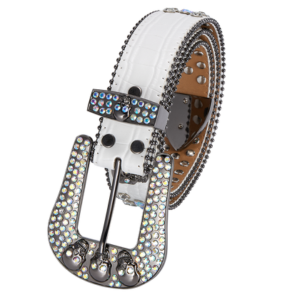 Premium Strap Men Women Western Fashion Bling Bling Rhinestones Crystal Diamond Belt