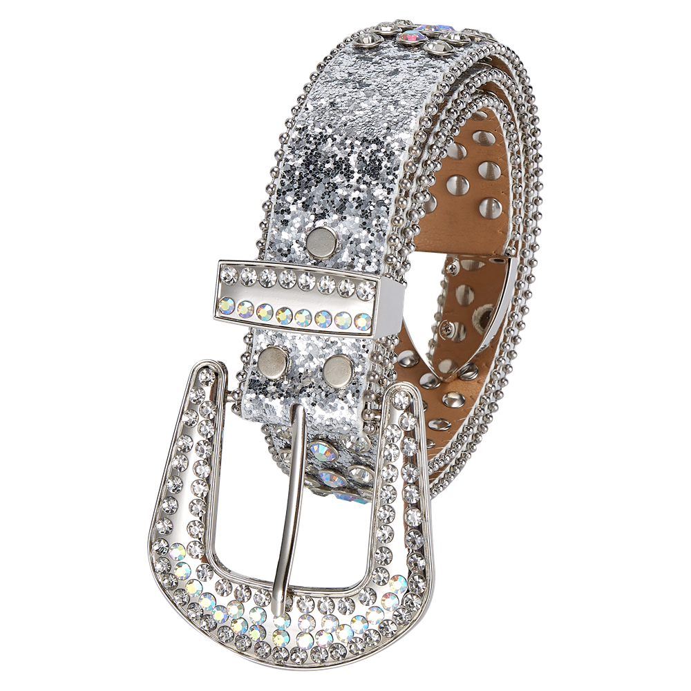 Premium Strap Men Women Western Fashion Bling Bling Rhinestones Crystal Diamond Belts