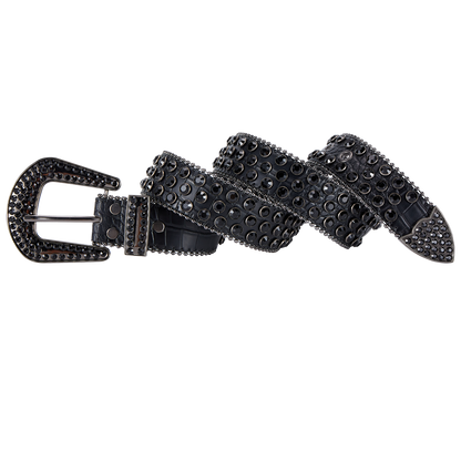 Premium Strap Men Women Western Fashion Bling Bling Rhinestones Crystal Diamond Belts