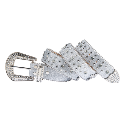 Premium Straps Men Women Western Fashion Bling Bling Rhinestones Crystal Diamond Belt