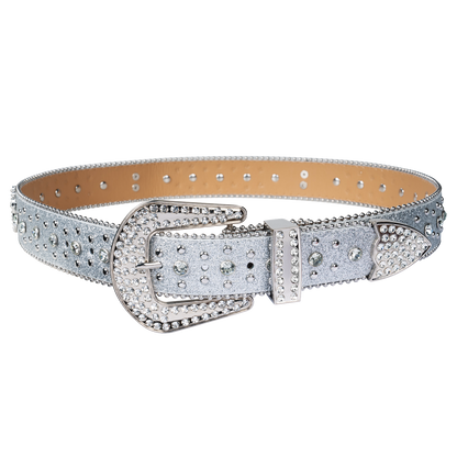 Premium Straps Men Women Western Fashion Bling Bling Rhinestones Crystal Diamond Belt