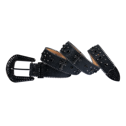 Premium Straps Men Women Western Fashion Bling Bling Rhinestone Crystal Diamond Belt