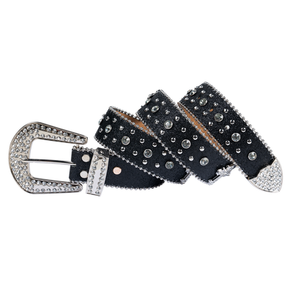 Premium Straps Men Women Western Fashion Bling Bling Rhinestones Crystal Diamonds Belt