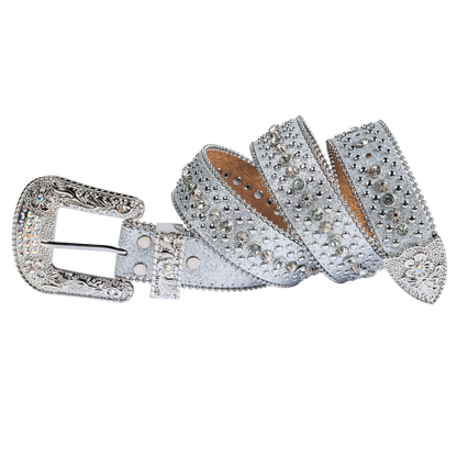 Premium Strap Men Women Fashion Bling Bling Rhinestones Crystal Diamond Belts