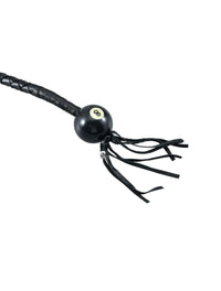 Dream Apparel 36-inch Black Fringed Get Back Whip 8-Ball