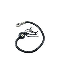 Dream Apparel 36-inch Black Fringed Get Back Whip 8-Ball
