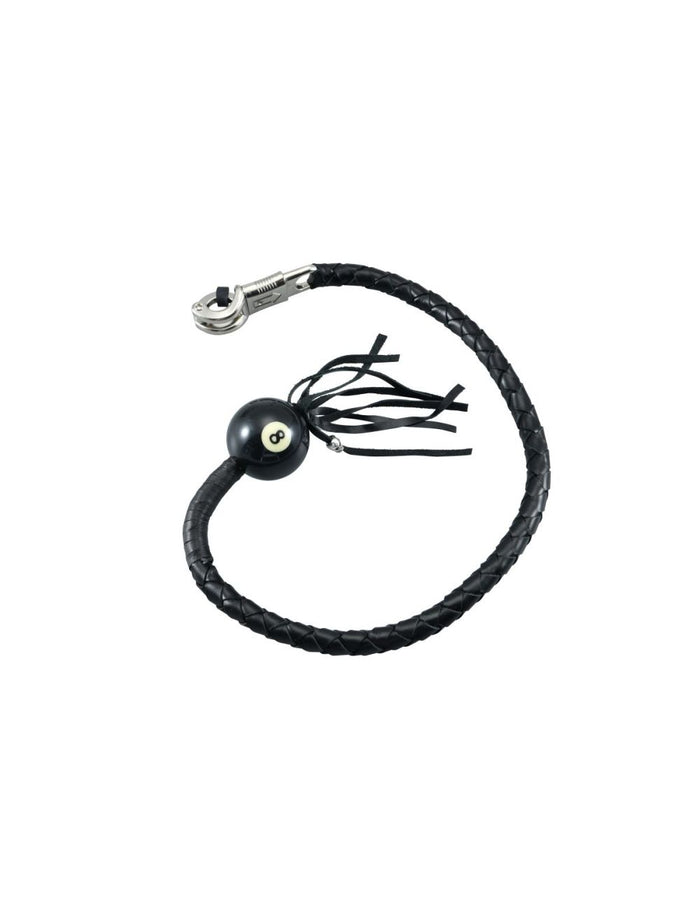 Dream Apparel 36-inch Black Fringed Get Back Whip 8-Ball