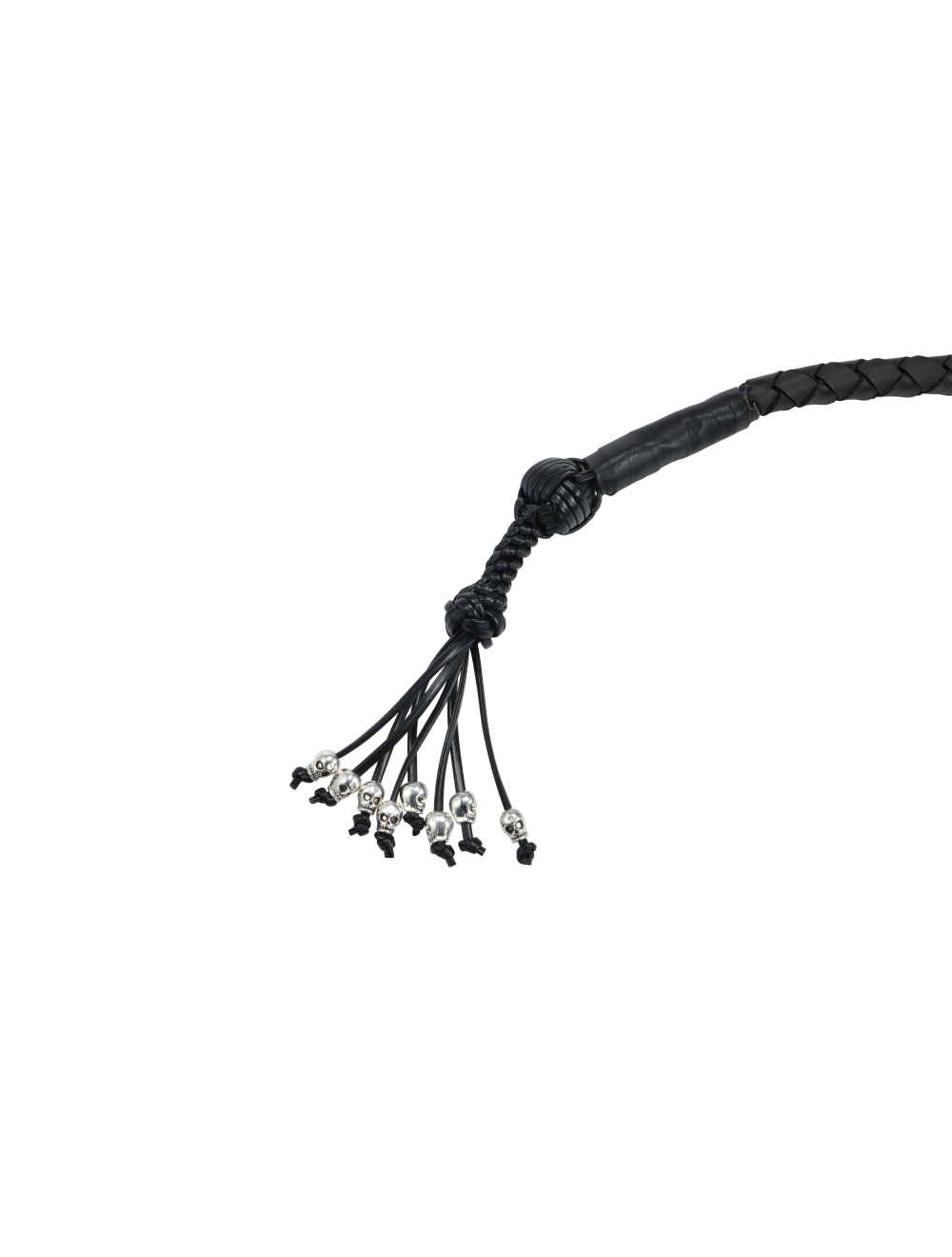 Dream Apparel 36in Get Back Whip Monkey Fist Skulls Black