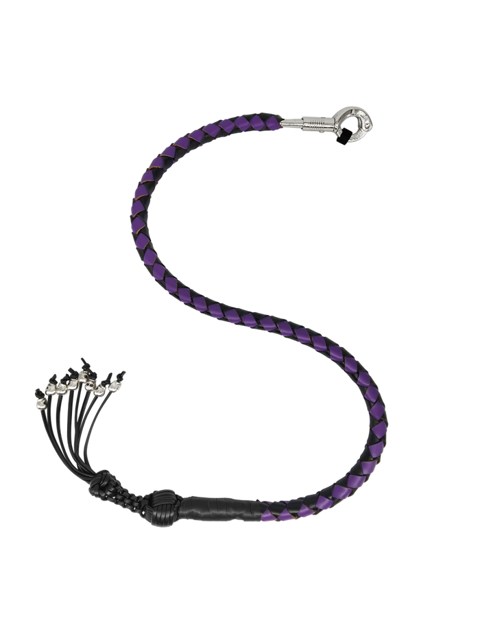 Dream Apparel Get Back Whip Black Leather Motorcycle Accessory
